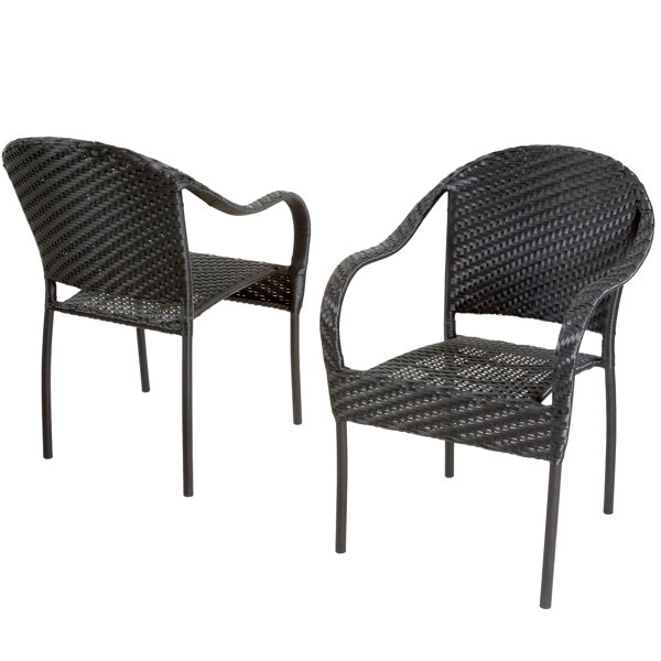 Sunda gray rattan online dining chair